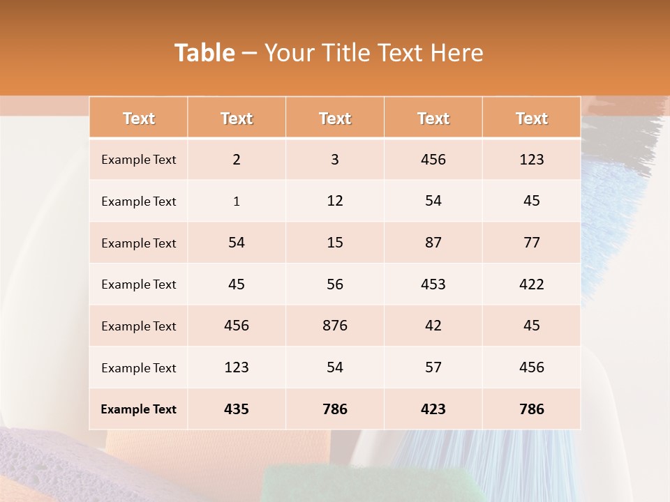 Bucket Housework Polish PowerPoint Template