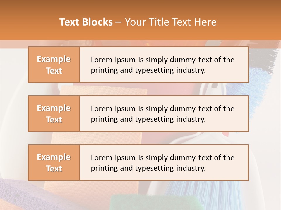 Bucket Housework Polish PowerPoint Template