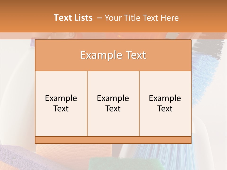 Bucket Housework Polish PowerPoint Template