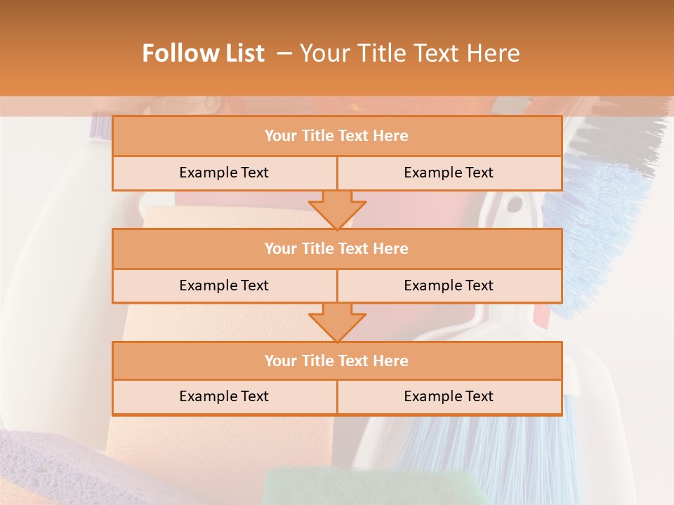 Bucket Housework Polish PowerPoint Template