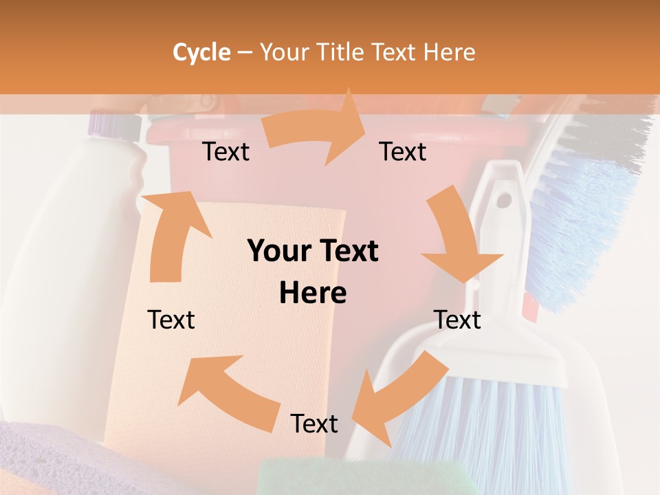 Bucket Housework Polish PowerPoint Template