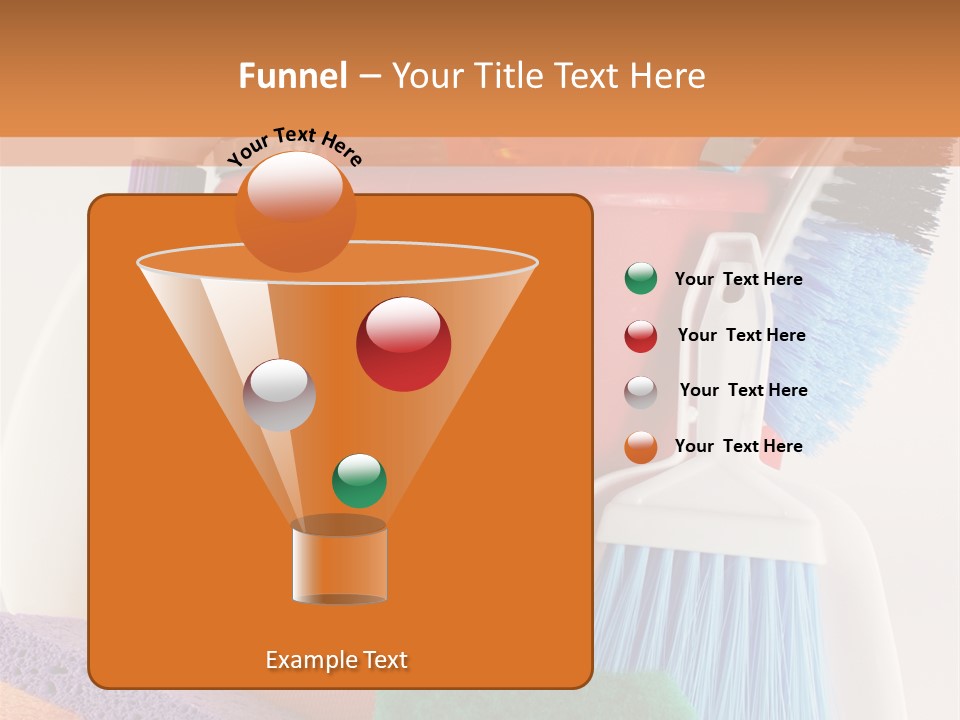 Bucket Housework Polish PowerPoint Template