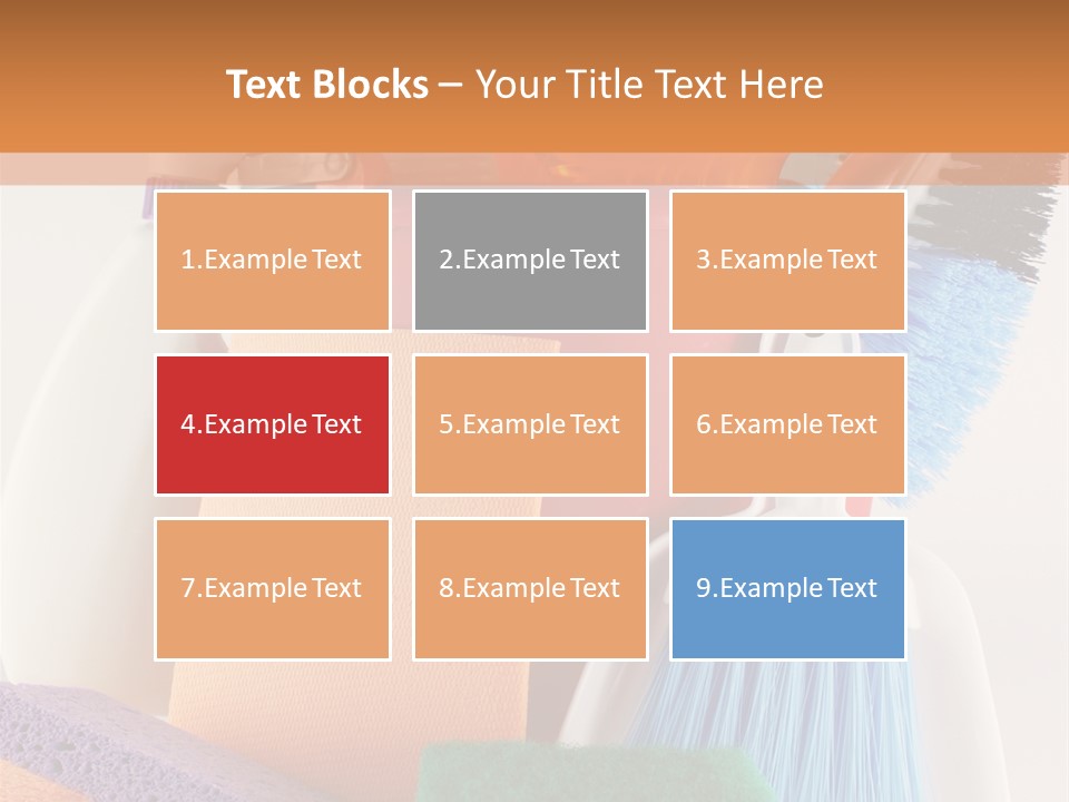 Bucket Housework Polish PowerPoint Template