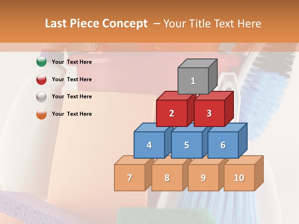 Bucket Housework Polish PowerPoint Template