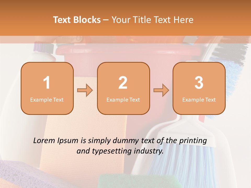 Bucket Housework Polish PowerPoint Template