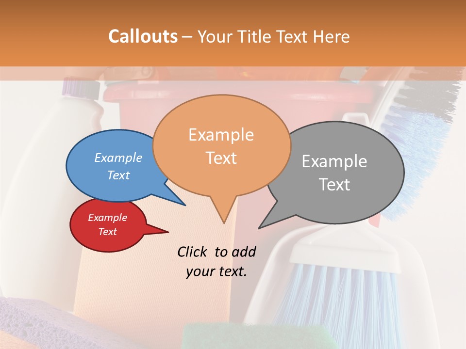 Bucket Housework Polish PowerPoint Template
