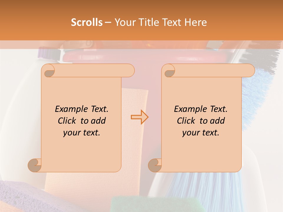 Bucket Housework Polish PowerPoint Template