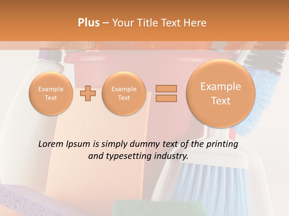 Bucket Housework Polish PowerPoint Template