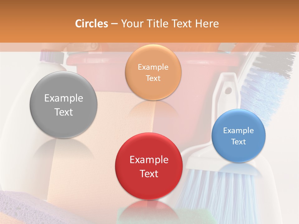 Bucket Housework Polish PowerPoint Template