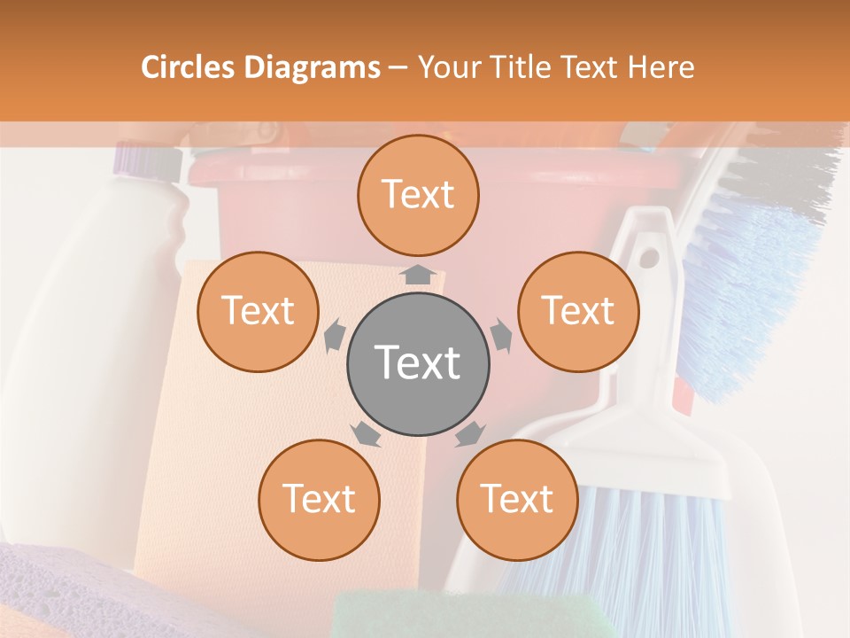 Bucket Housework Polish PowerPoint Template