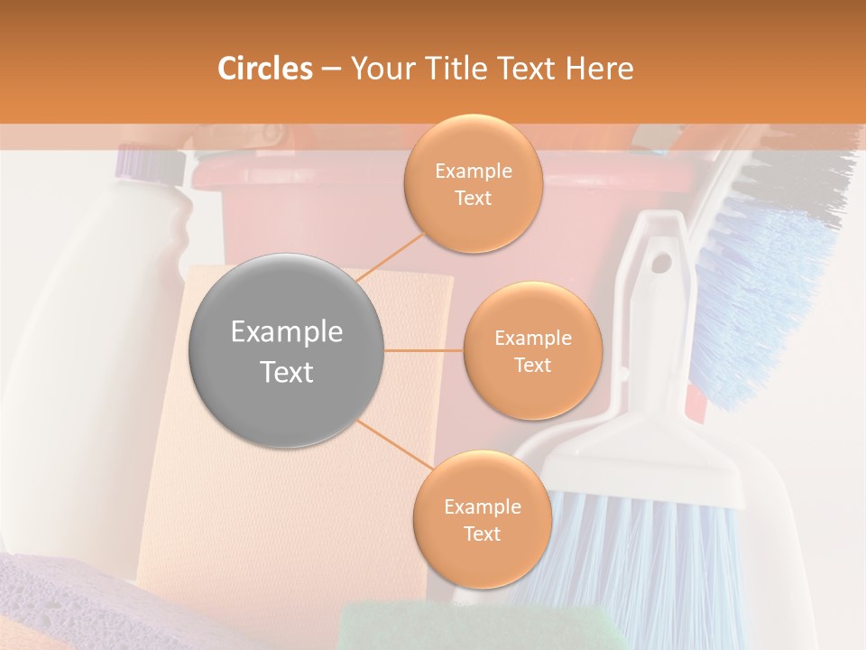 Bucket Housework Polish PowerPoint Template