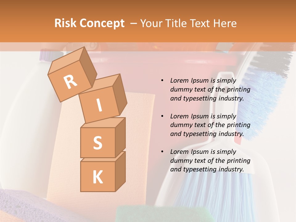 Bucket Housework Polish PowerPoint Template