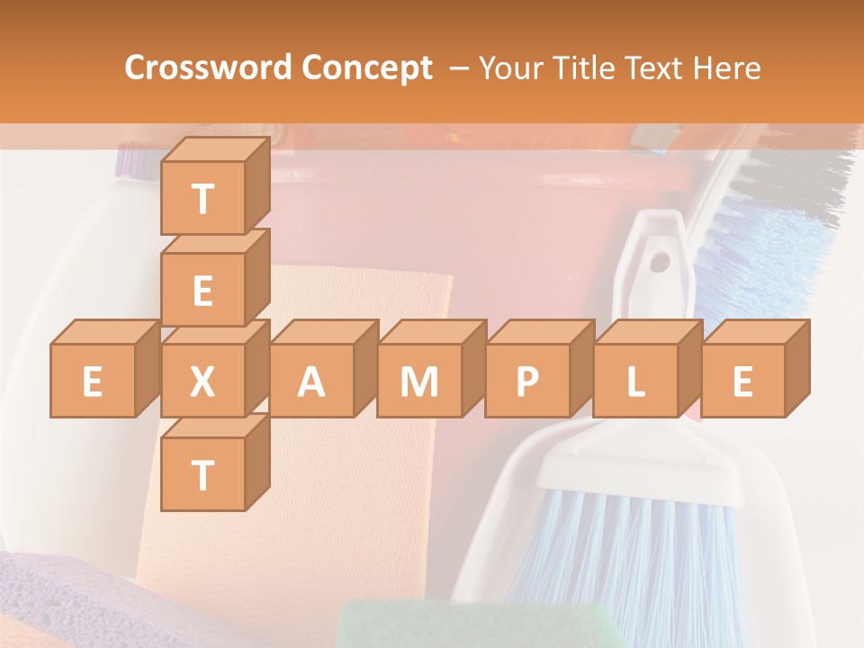 Bucket Housework Polish PowerPoint Template