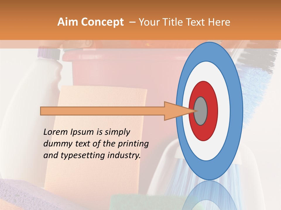 Bucket Housework Polish PowerPoint Template