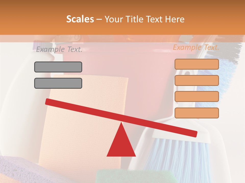Bucket Housework Polish PowerPoint Template