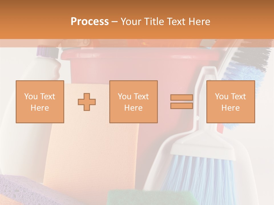 Bucket Housework Polish PowerPoint Template