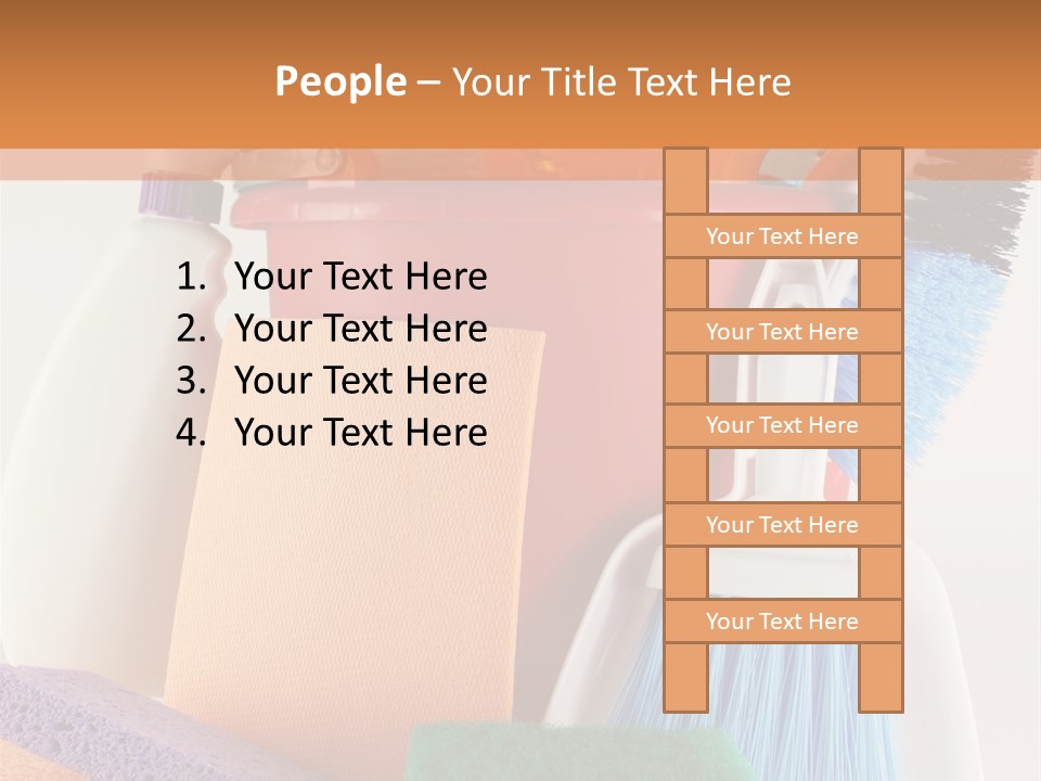 Bucket Housework Polish PowerPoint Template