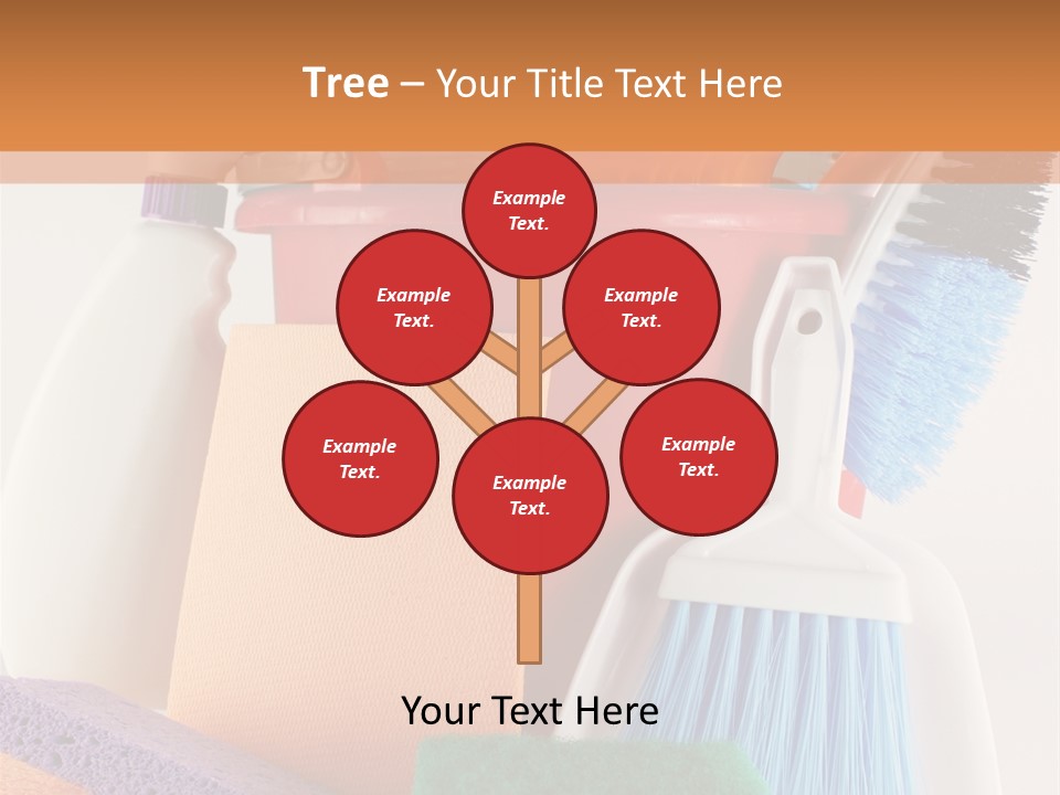 Bucket Housework Polish PowerPoint Template