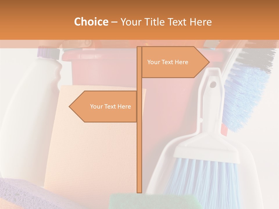 Bucket Housework Polish PowerPoint Template