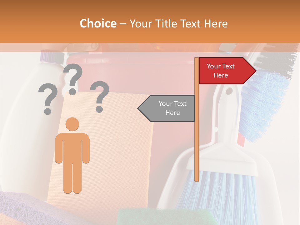 Bucket Housework Polish PowerPoint Template