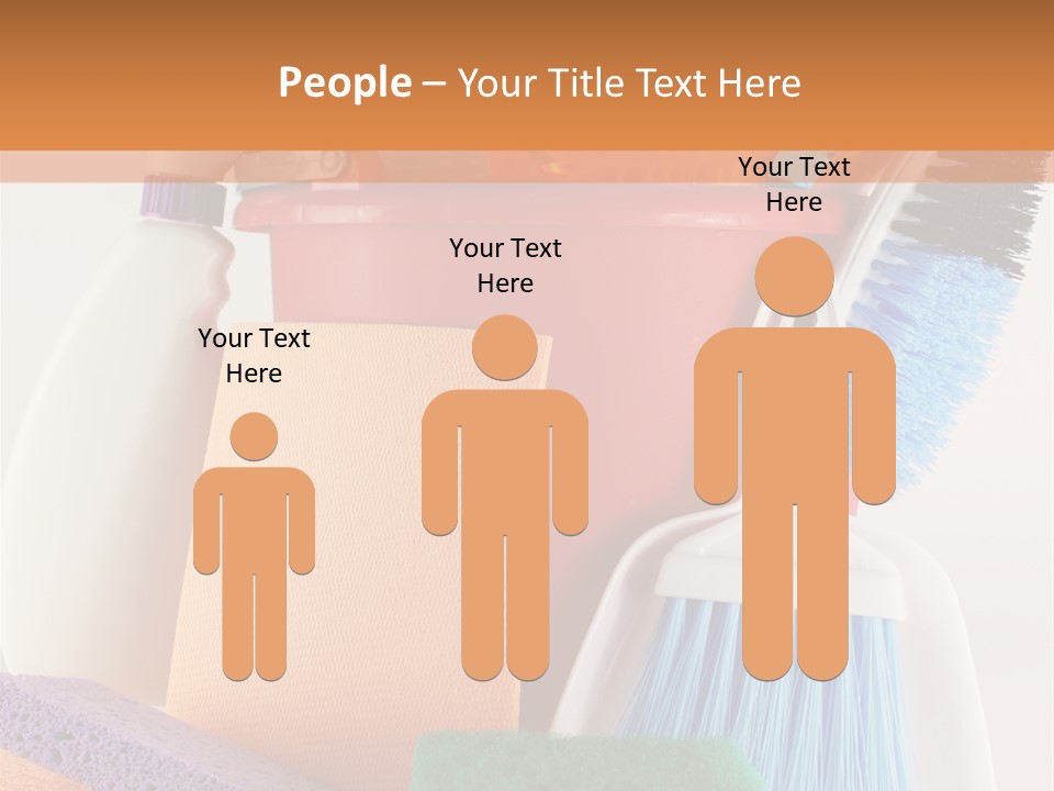 Bucket Housework Polish PowerPoint Template