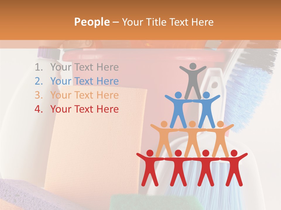 Bucket Housework Polish PowerPoint Template