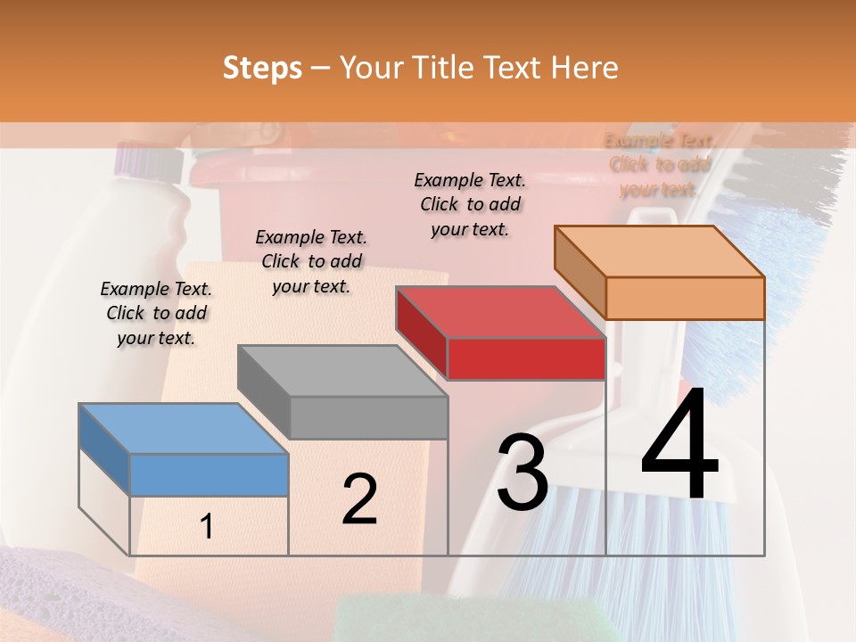 Bucket Housework Polish PowerPoint Template