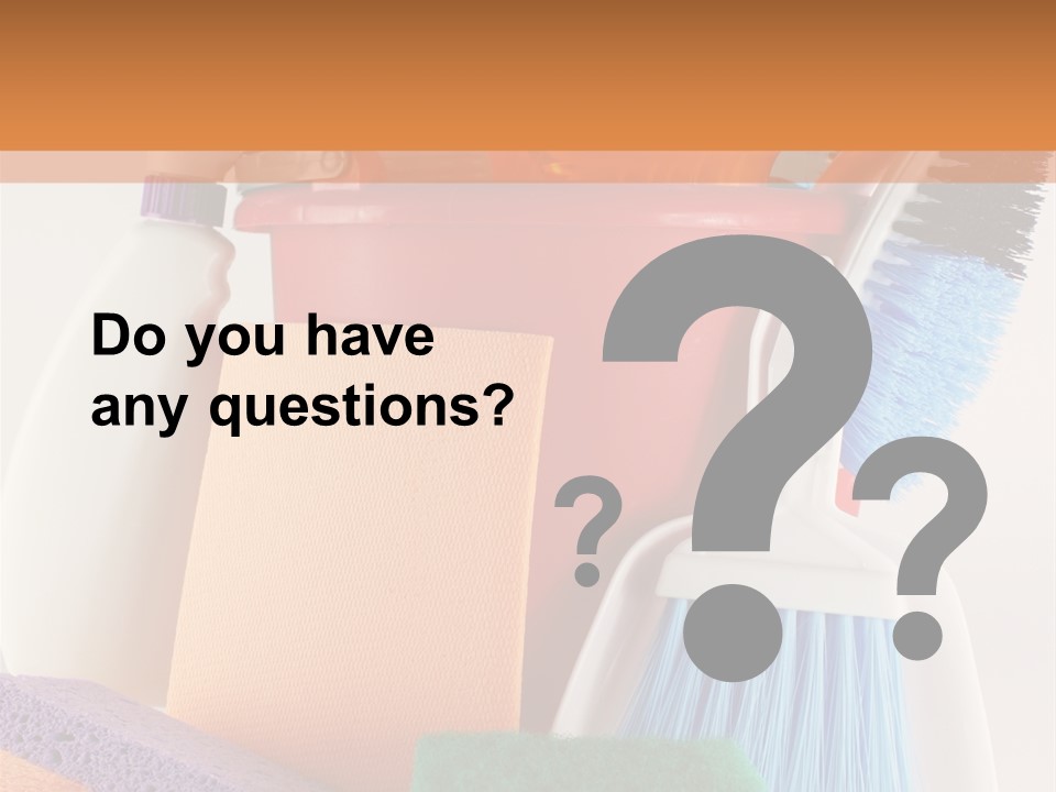 Bucket Housework Polish PowerPoint Template