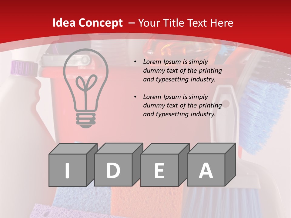 Scrub Spray Upkeep PowerPoint Template