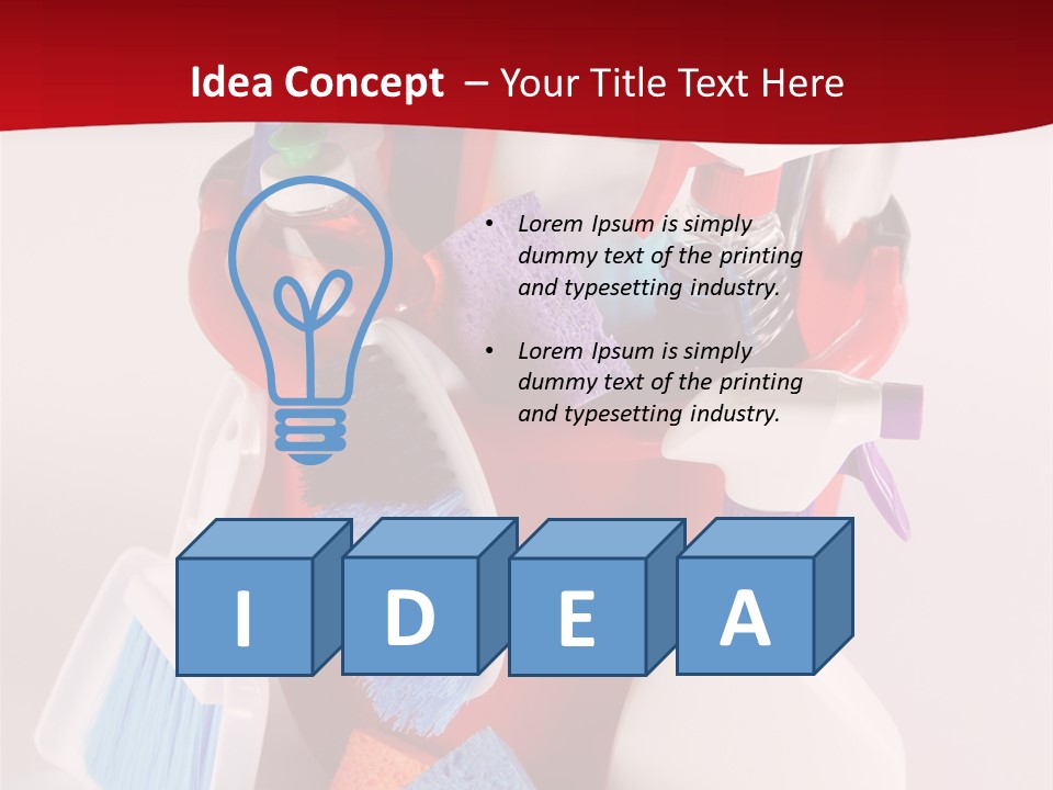 Maid Broom Wipe PowerPoint Template