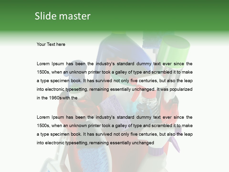 Bucket Polish Wash PowerPoint Template