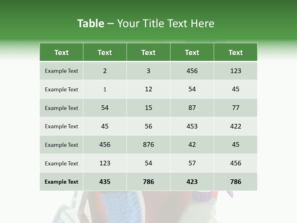 Bucket Polish Wash PowerPoint Template