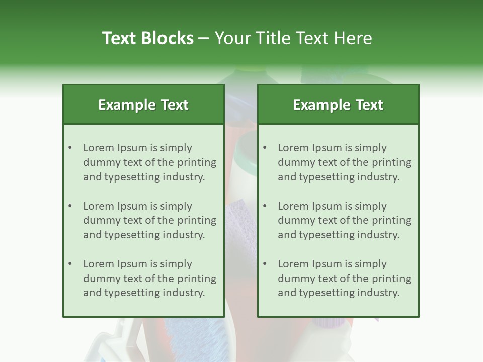 Bucket Polish Wash PowerPoint Template