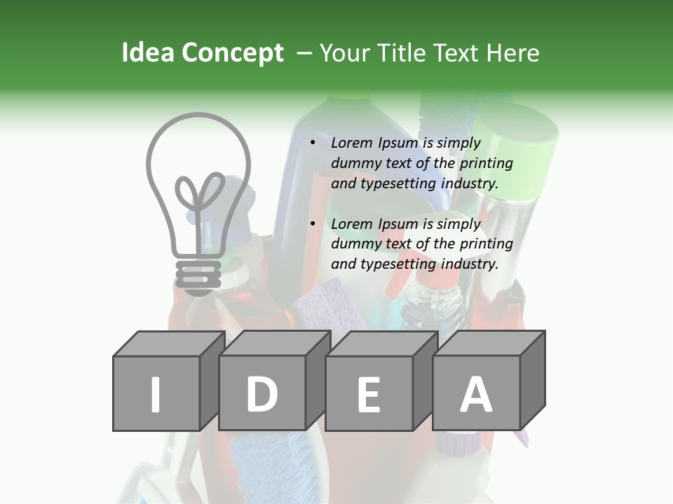 Bucket Polish Wash PowerPoint Template