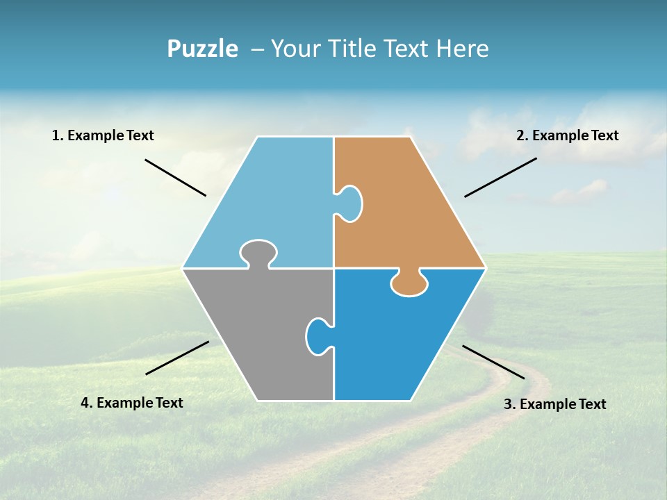 Spring Sunset Hill PowerPoint Template