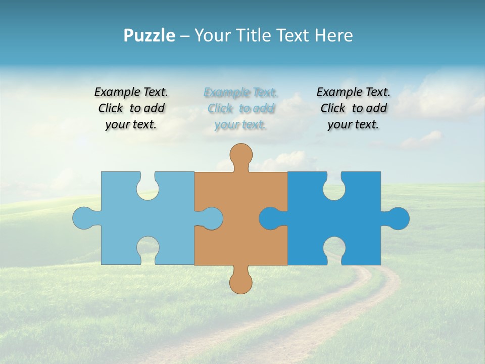 Spring Sunset Hill PowerPoint Template