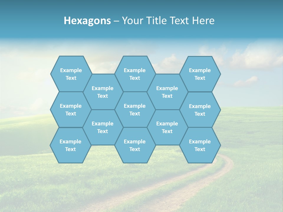 Spring Sunset Hill PowerPoint Template