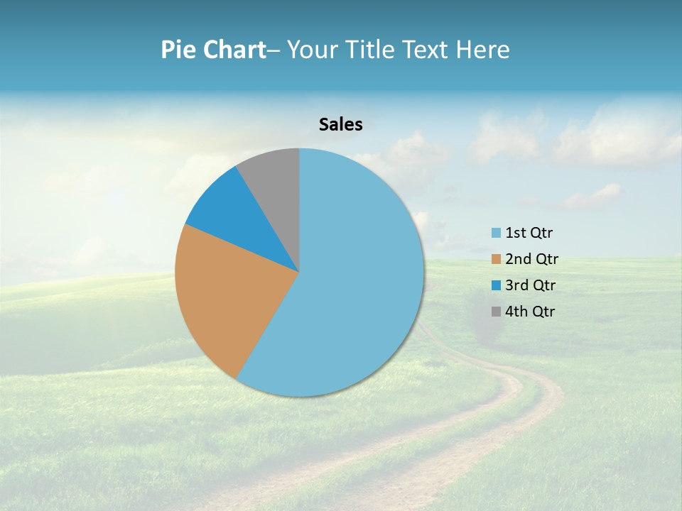 Spring Sunset Hill PowerPoint Template