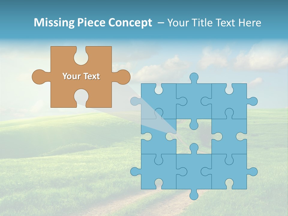 Spring Sunset Hill PowerPoint Template