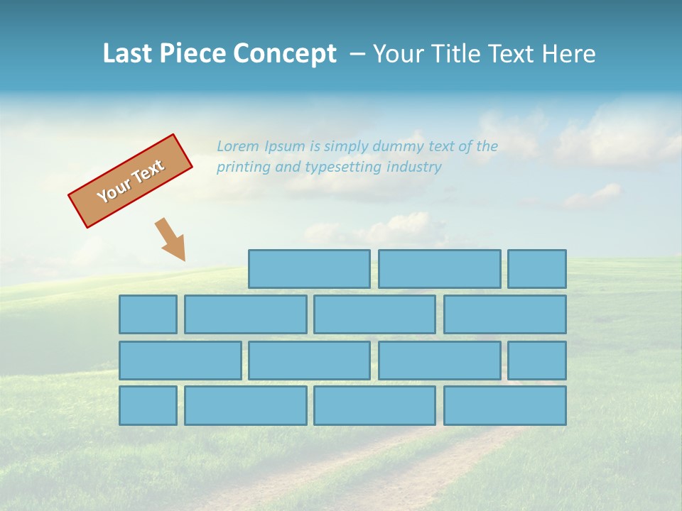 Spring Sunset Hill PowerPoint Template