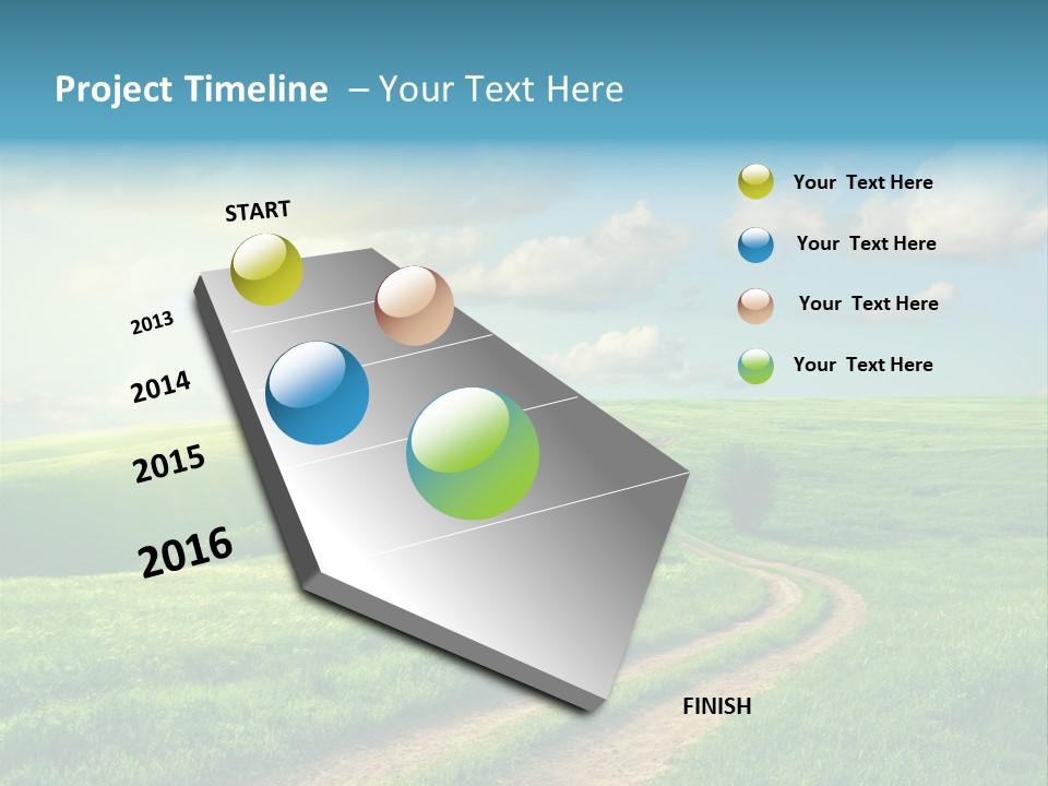 Spring Sunset Hill PowerPoint Template