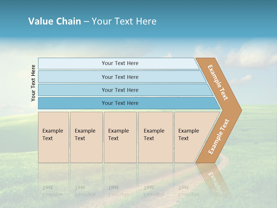 Spring Sunset Hill PowerPoint Template