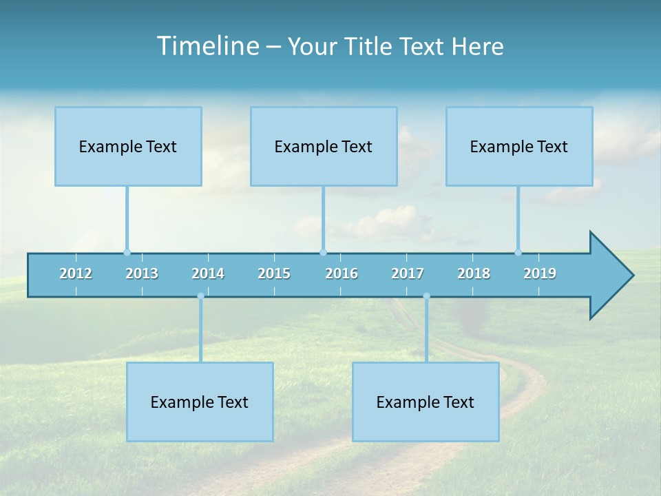 Spring Sunset Hill PowerPoint Template