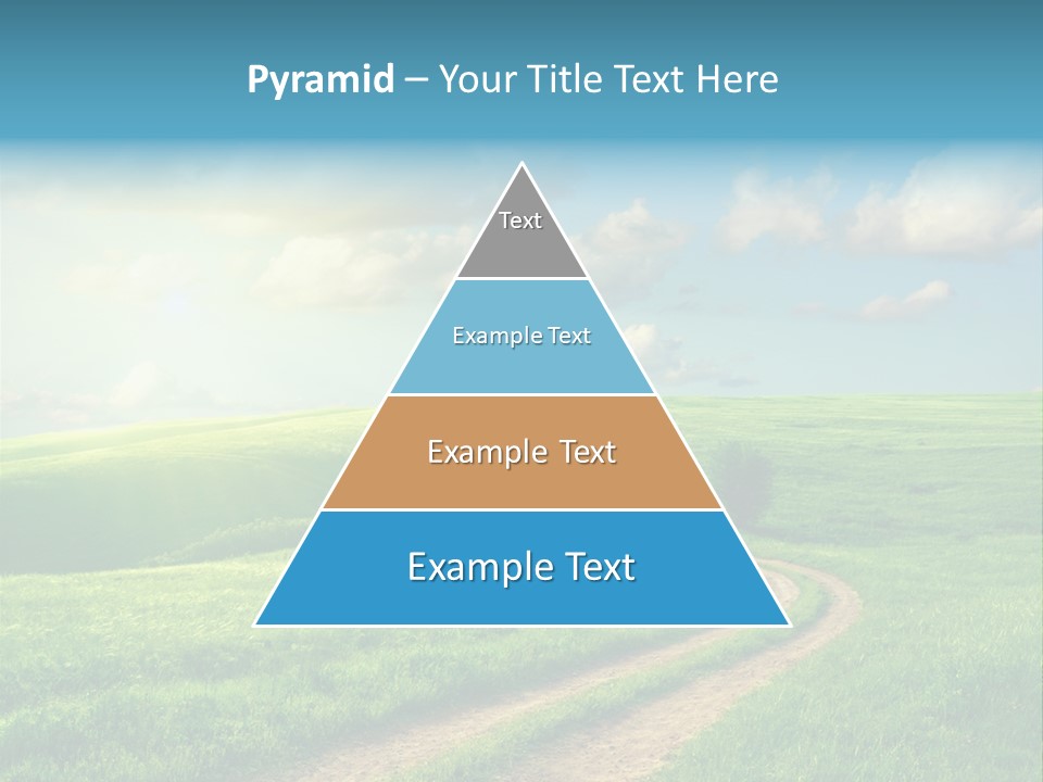 Spring Sunset Hill PowerPoint Template