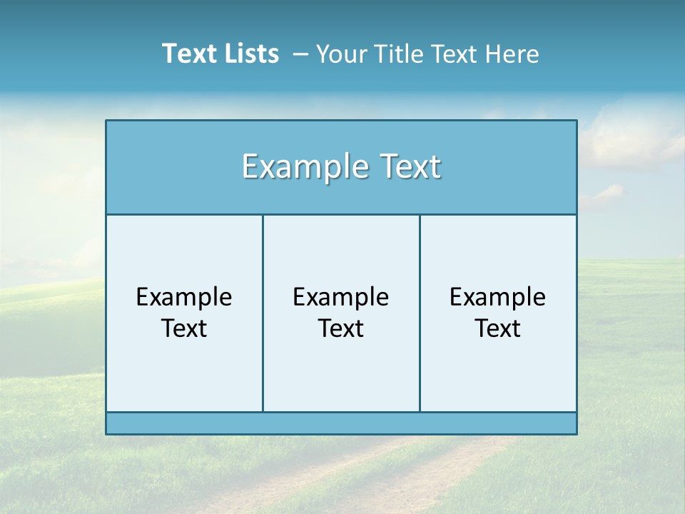 Spring Sunset Hill PowerPoint Template
