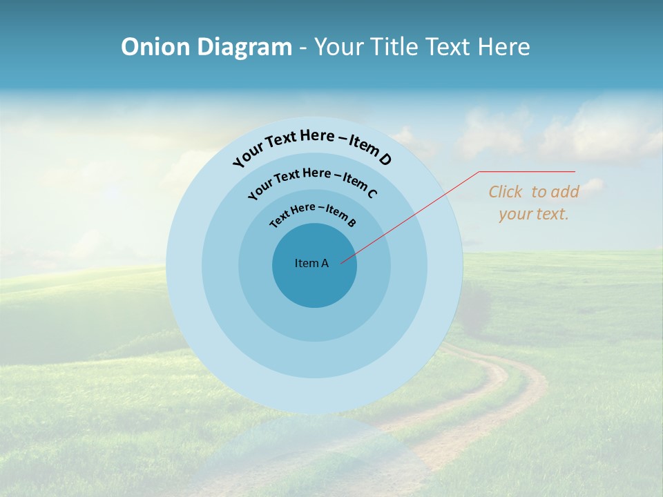 Spring Sunset Hill PowerPoint Template