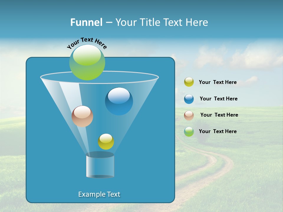 Spring Sunset Hill PowerPoint Template