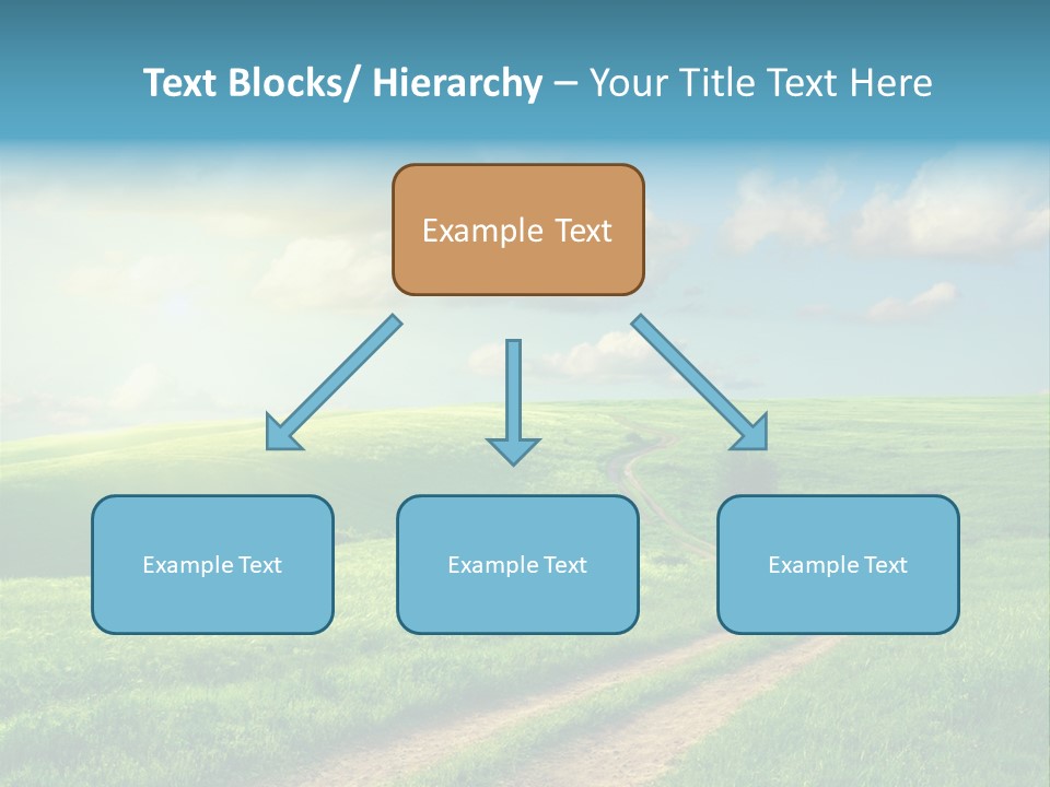 Spring Sunset Hill PowerPoint Template