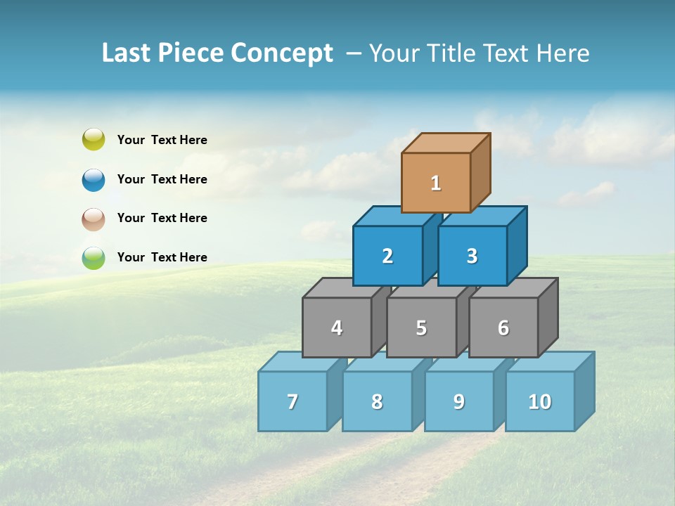 Spring Sunset Hill PowerPoint Template