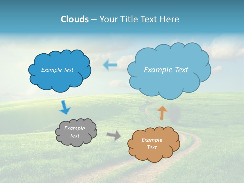 Spring Sunset Hill PowerPoint Template